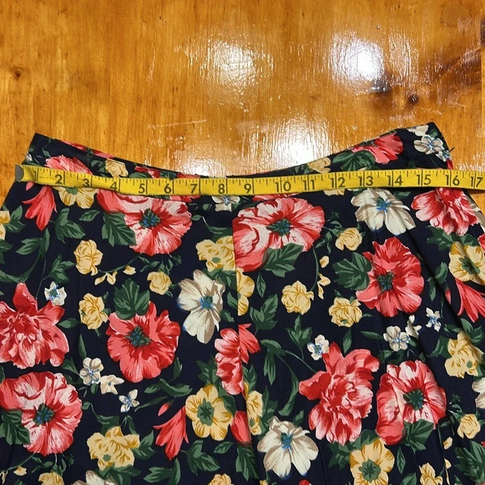 Maggy London Cottagecore 90s Floral 2 Piece Set Top and Skirt Rayon Gypsy Grunge